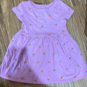 Cat & Jack Pink Dress with Rainbow Accents